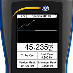 Display Display Power Messtechnik Håndmåling Enhed PCE-DFG NF 50K Trykmålingsboks / kraftmålingsteknologi Håndmålingsenhed PCE-DFG NF 50K