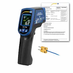 Lasertermometer inklusive ISO -kalibreringscertifikat