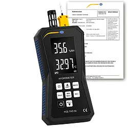 Miljømålingsteknologi Hygrometer PCE-Thd 50-ICA inklusive ISO-kalibreringscertifikat