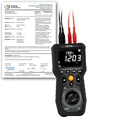 Ohmmeter PCE-CLT 20-ICA inkl. ISO kalibreringscertifikat