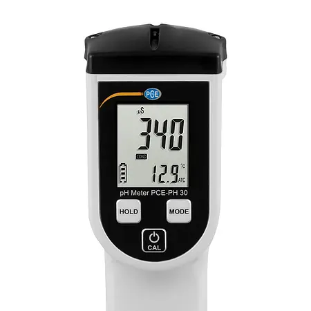 pH meter pce-ph 30 display