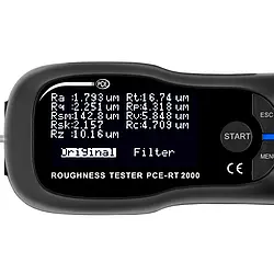 Rauigility Meter PCE-RT 2000 Display