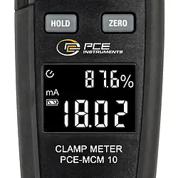 Tang amperemeter PCE-MCM 10 display