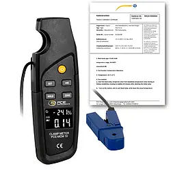 Tangamperemeter PCE-MCM 10-ICA inkl. ISO-kalibreringscertifikat