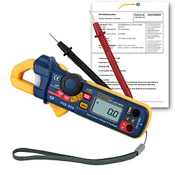 Elektricitetstang PCE-DC2-ICA inklusive ISO-kalibreringscertifikat