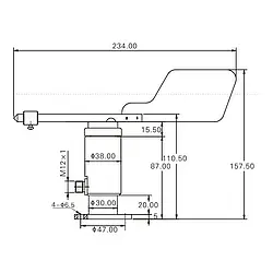 Dimensioner af vindsensor