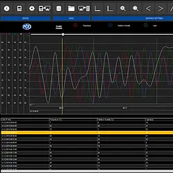 Vibrationsmåler PCE-VDL 16I-software