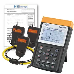 HLK-måling af enhed PCE-830-3-ICA inklusive ISO-kalibreringscertifikat
