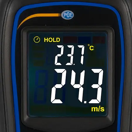 HLK-måleenhed til vindhastighed PCE-MAM 2 Display