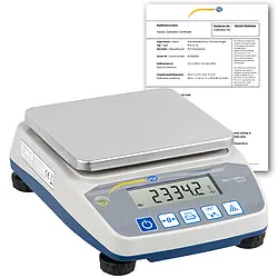 Vægten med software (valgfrit) PCE-BSH 6000-ICA inklusive ISO-kalibreringscertifikat