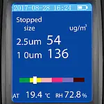 Fine støvmålingsenhed PCE-MPC 10 Display