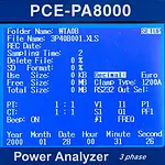 PCE-PA 8000 Energimåleindretning