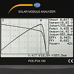 Fotovoltaisk måleindretning display