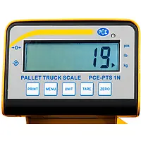 Hvid bjælke PCE-PTS 1N Display