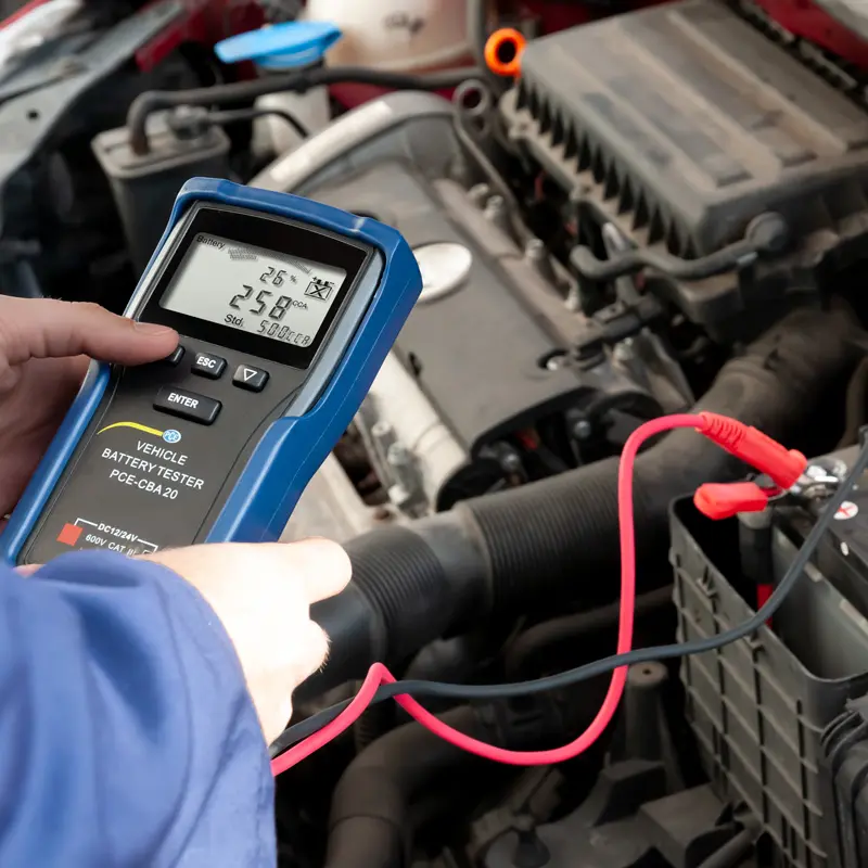 KFZ POWERCHECK: Automotive battery tester at reichelt elektronik
