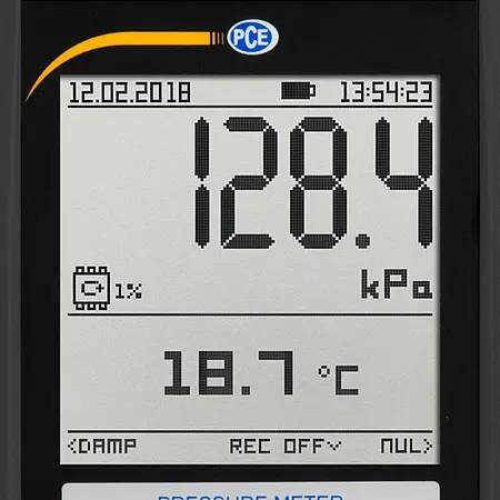 Druckmessgerät PCE-PDA 100L-ICA inkl. ISO-Kalibrierzertifikat DispL-ICA inkl. ISO-Kalibrierzertifikatay