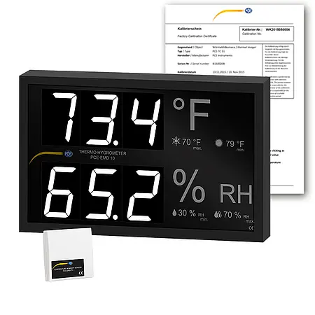 Einbau-Messinstrument PCE-EMD 10-ICA inkl. ISO-Kalibrierzertifikat