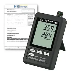 Feuchte / Temperatur Datenlogger PCE-HT110-ICA inkl. ISO-Kalibrierzertifikat