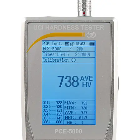 Display Härteprüfgerät PCE-5000