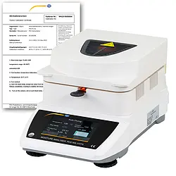 Laborwaage PCE-MA 110TS-ICA inkl. ISO-Kalibrierzertifikat