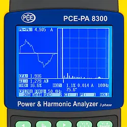 Leistungsanalysator PCE-PA 8300 Display