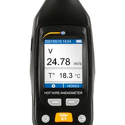 Hitzdrahtanemometer Display