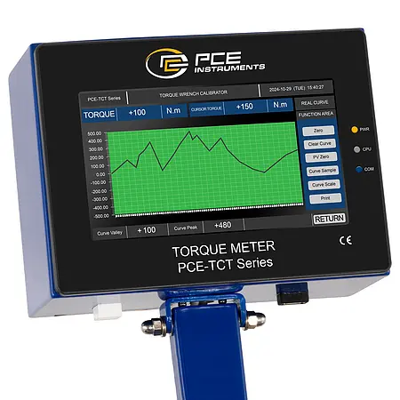 Material-Prüfstand Display