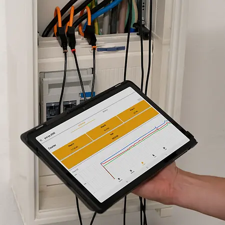 Netzanalysator / Netzanalysegerät Anwendungsbild