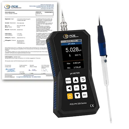 pH-Tester / pH-Messgerät PCE-PH 228LAB-ME3-ICA