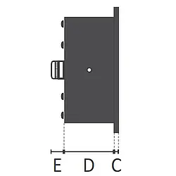 Skizze Abmessungen E-D-C