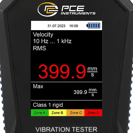 Vibrationsmessgerät Display