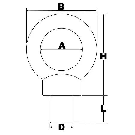 Ringschraube PCE-C-A-2500N-EB Skizze