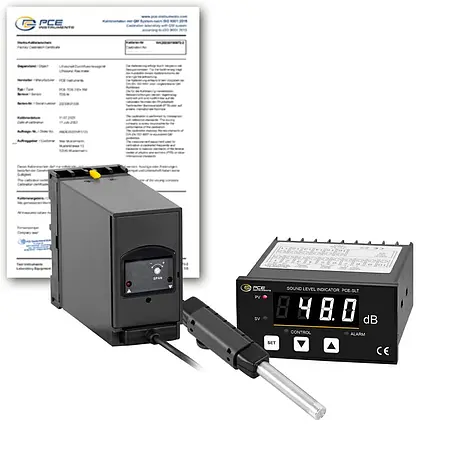 Schallsensor PCE-SLT-ICA inkl. ISO-Kalibrierzertifikat