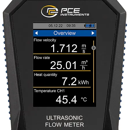 Ultraschallprüfgerät Display