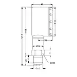 PCE-DMM 11 Manometer Abmessungen 1/2"