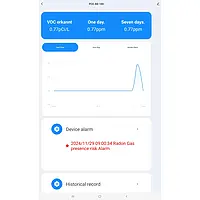 Radon-Messgerät / Radon-Monitor Screenshot
