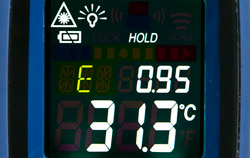 Instellen van emissie op de infraroodthermometer