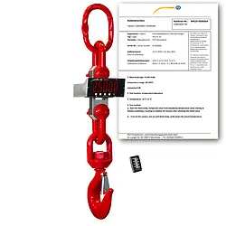 Weeghaak PCE-CSI 25-ICA incl. ISO-kalibratiecertificaat