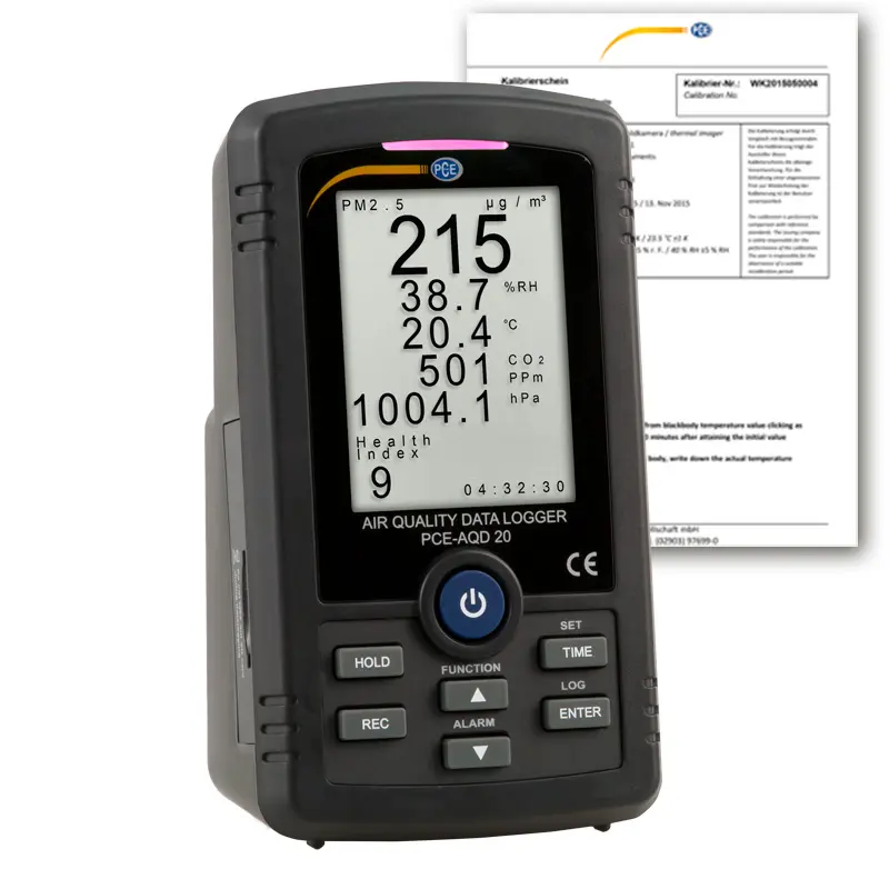 Relative Humidity Meter PCE-AQD 10-ICA incl. ISO Calibration Certificate