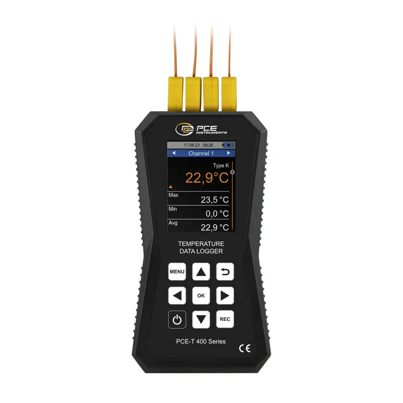 1 & 2 Channel 0.04% Accuracy 4 Thermocouple Types Meter