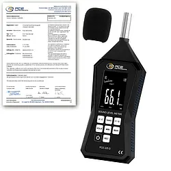 Decibel Meter PCE-325D-ICA incl. ISO-calibration certificate