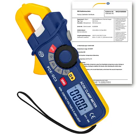 Multimeter / TRMS Multimeter PCE-DC3-ICA incl. ISO Calibration Certificate