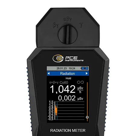 Radioactivity Meter Display