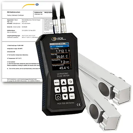 Ultrasonic testing device PCE-TDS 200 MR-ICA incl. ISO-Calibration Certificate