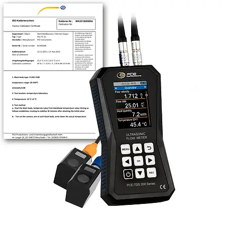 Ultrasonic testing device PCE-TDS 200 S-ICA incl. ISO-Calibration Certificate