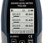 Class 2 Data Logging SPL Meter PCE-428 display 2