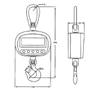 Force Gage PCE-CS 300 diagram