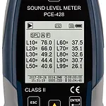 Sound Level Data Logger PCE-428 screen