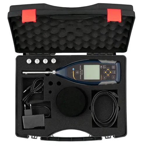 Medidor de sonido con calibrador acústico PCE-322-SC43