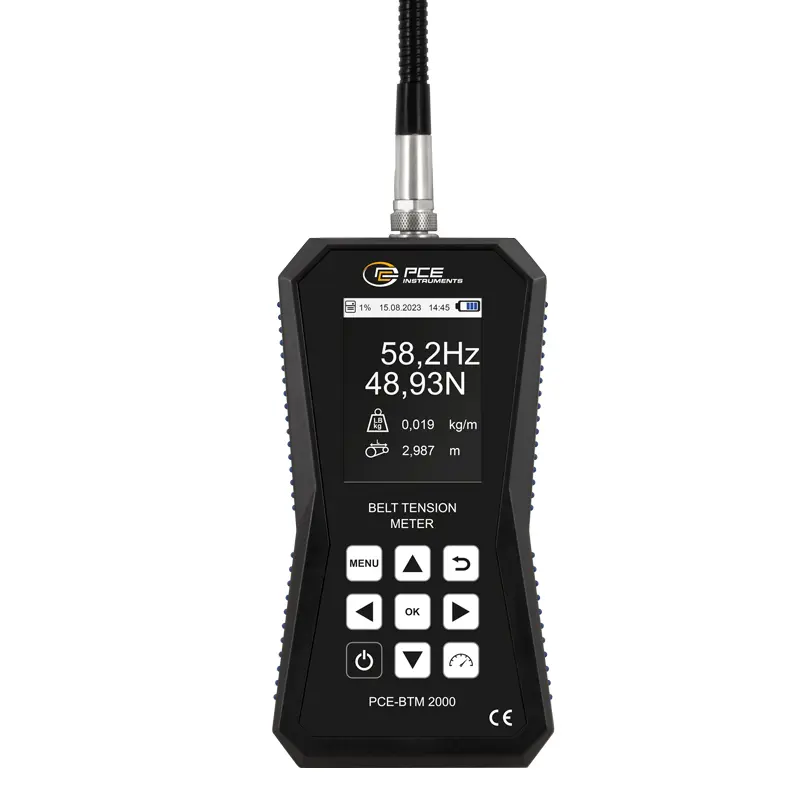 Medidor de tensión de correas con certificación de calibración opcional BTM  2000 PCE Instruments